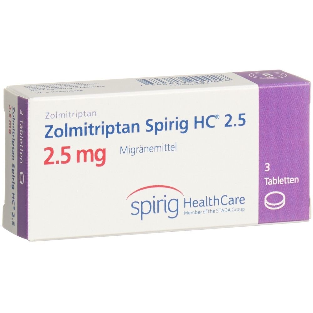 ZOLMITRIPTAN Spirig HC Tabl 2.5 mg SDO
