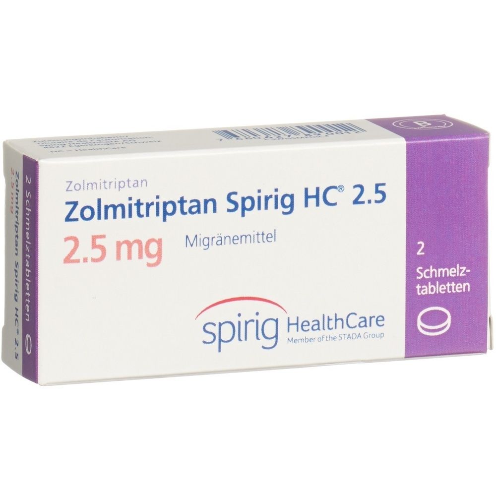 ZOLMITRIPTAN Spirig HC Schmelztabl 2.5 mg SDO