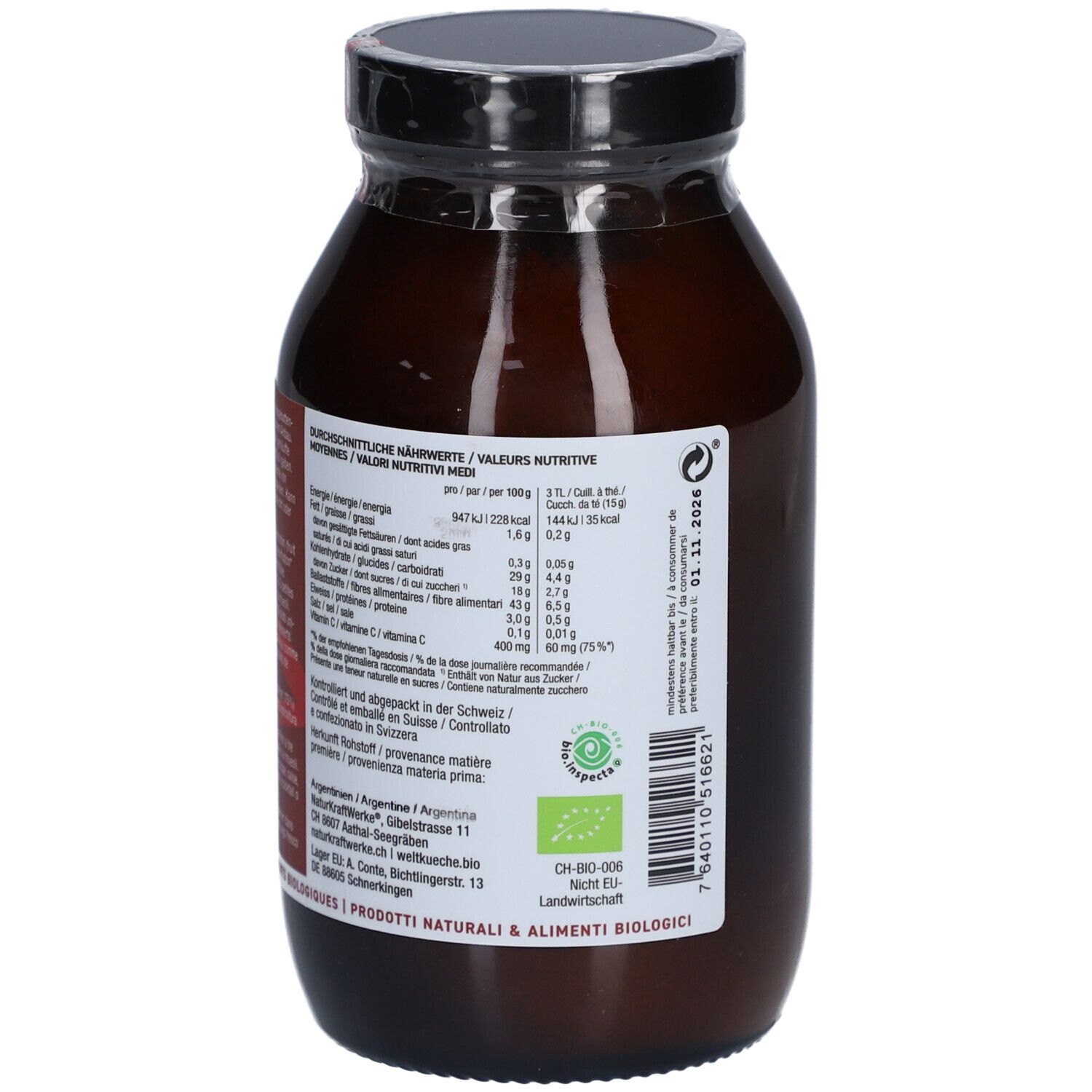 NATURKRAFTWERKE Bio Hagebuttenpulver
