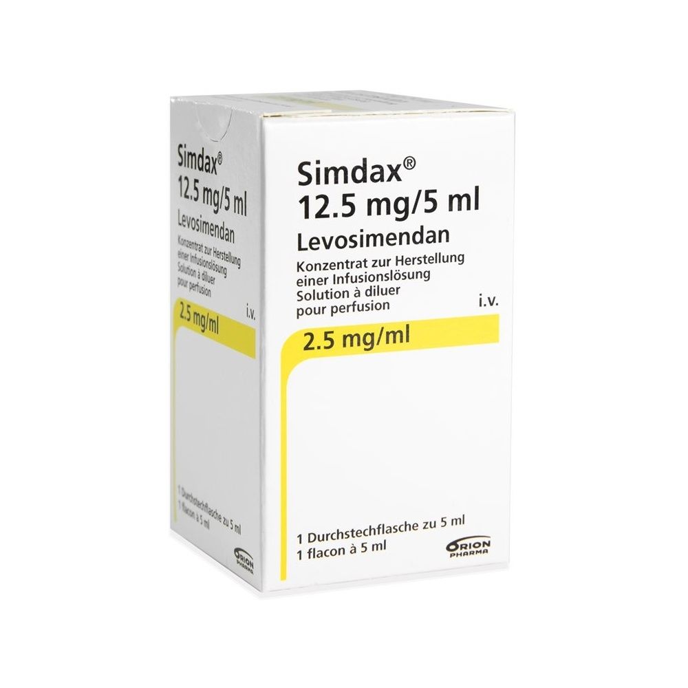 SIMDAX Inf Konz 12.5 mg/5ml Durchstf 5 ml - Redcare Apotheke