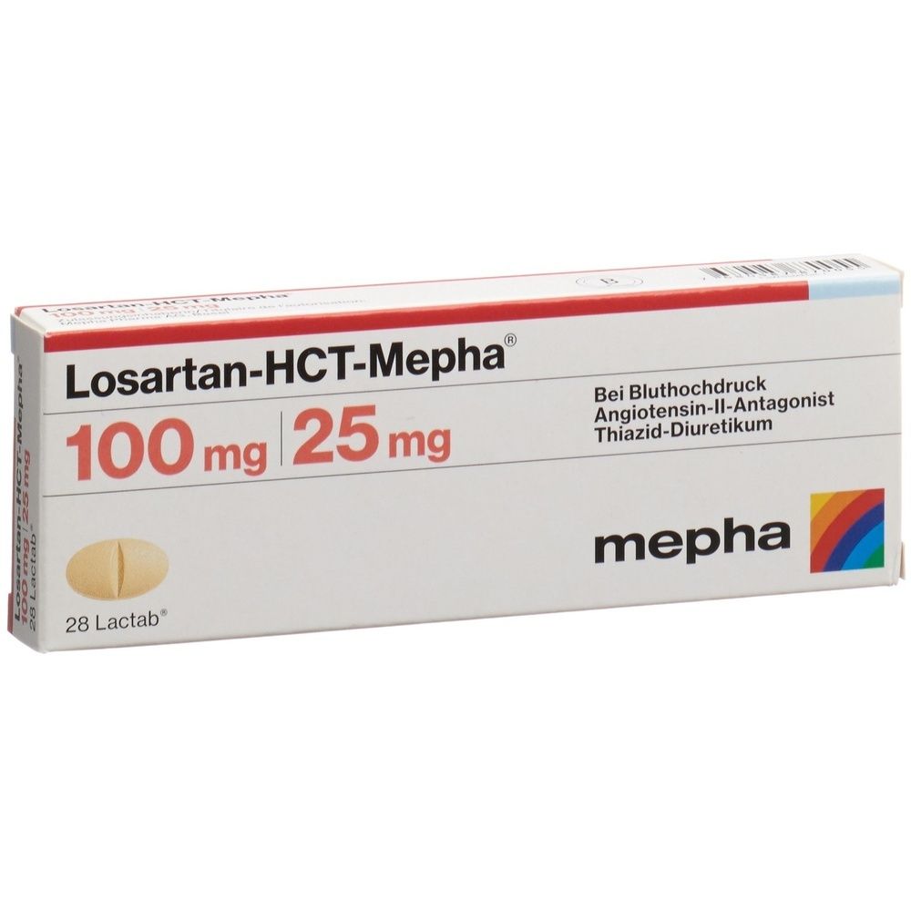 LOSARTAN-HCT Mepha Lactab 100/25mg SDO