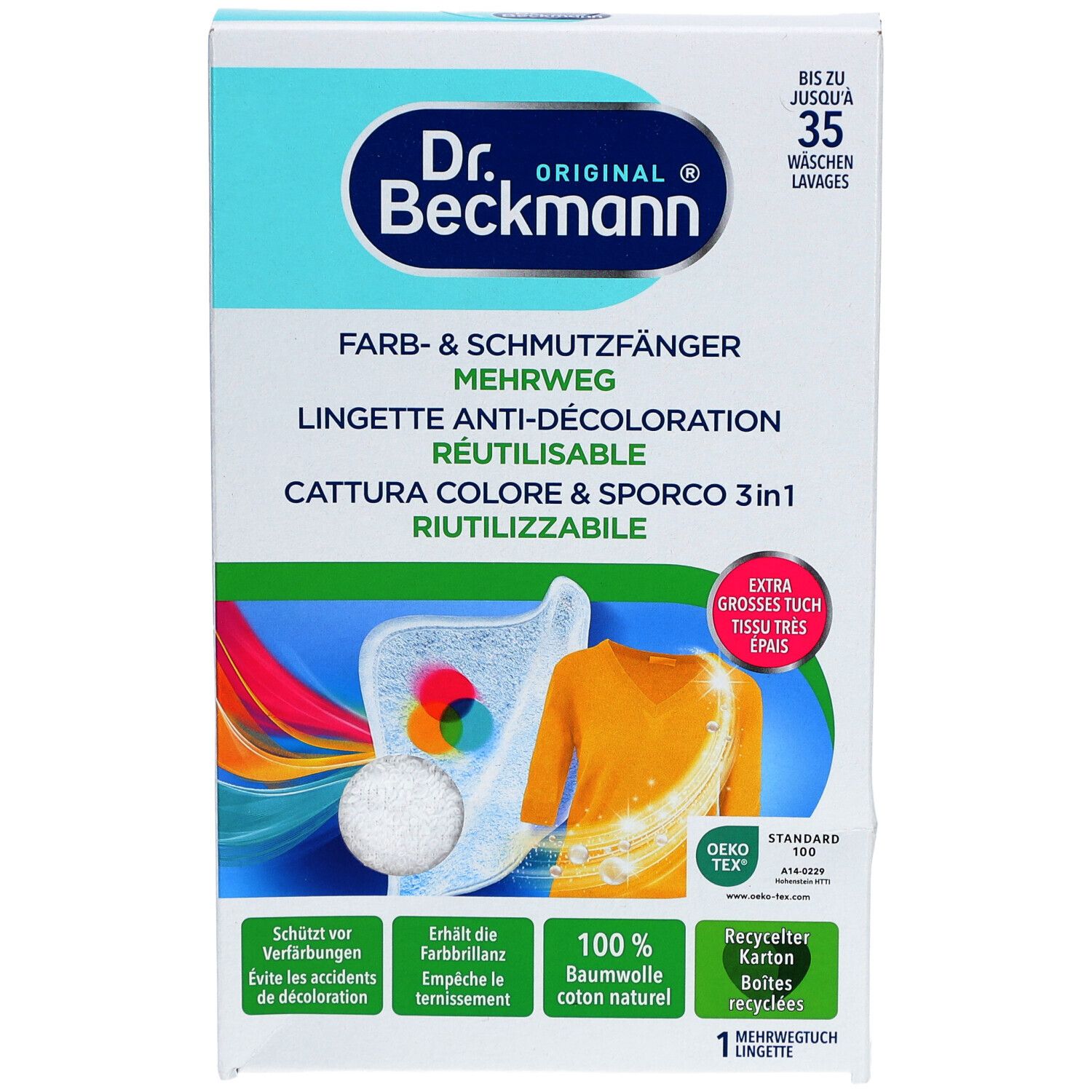 DR BECKMANN Wiederverwendbares Entfärbungstuch