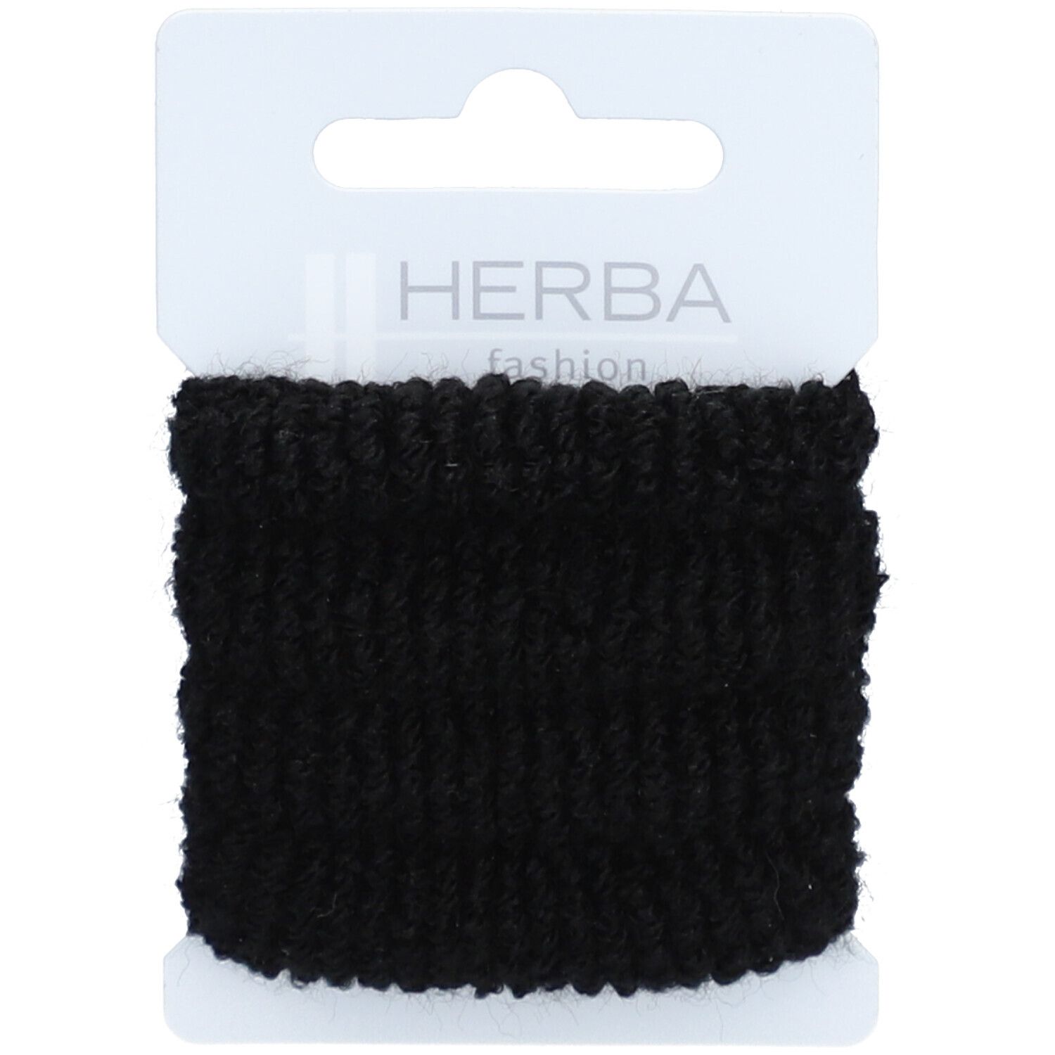 HERBA Haarbinder 4cm frottée schwarz 4 Stk