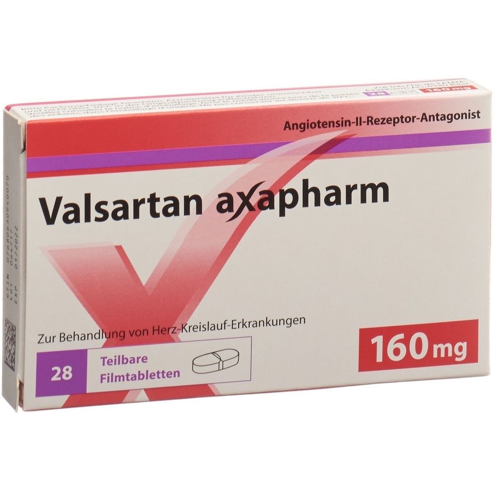 VALSARTAN axapharm Filmtabl 160 mg SDO