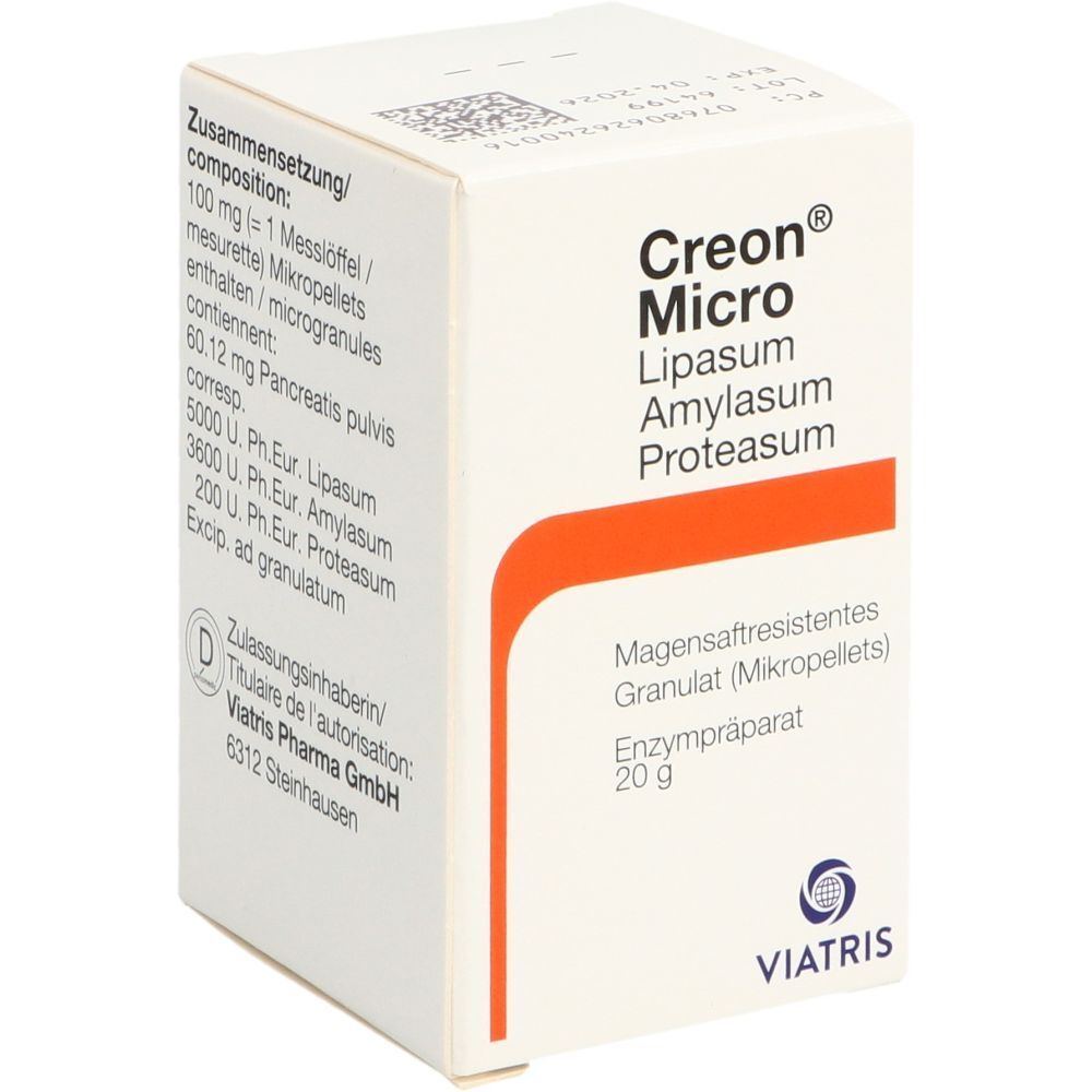 CREON micro Mikropellets Glasfl 20 g