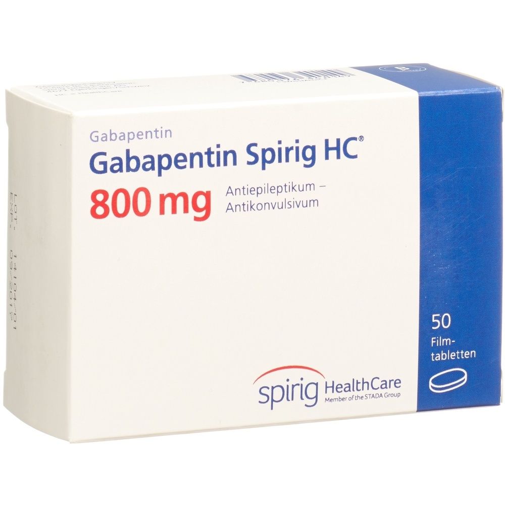 GABAPENTIN Spirig HC Filmtabl 800 mg SDO