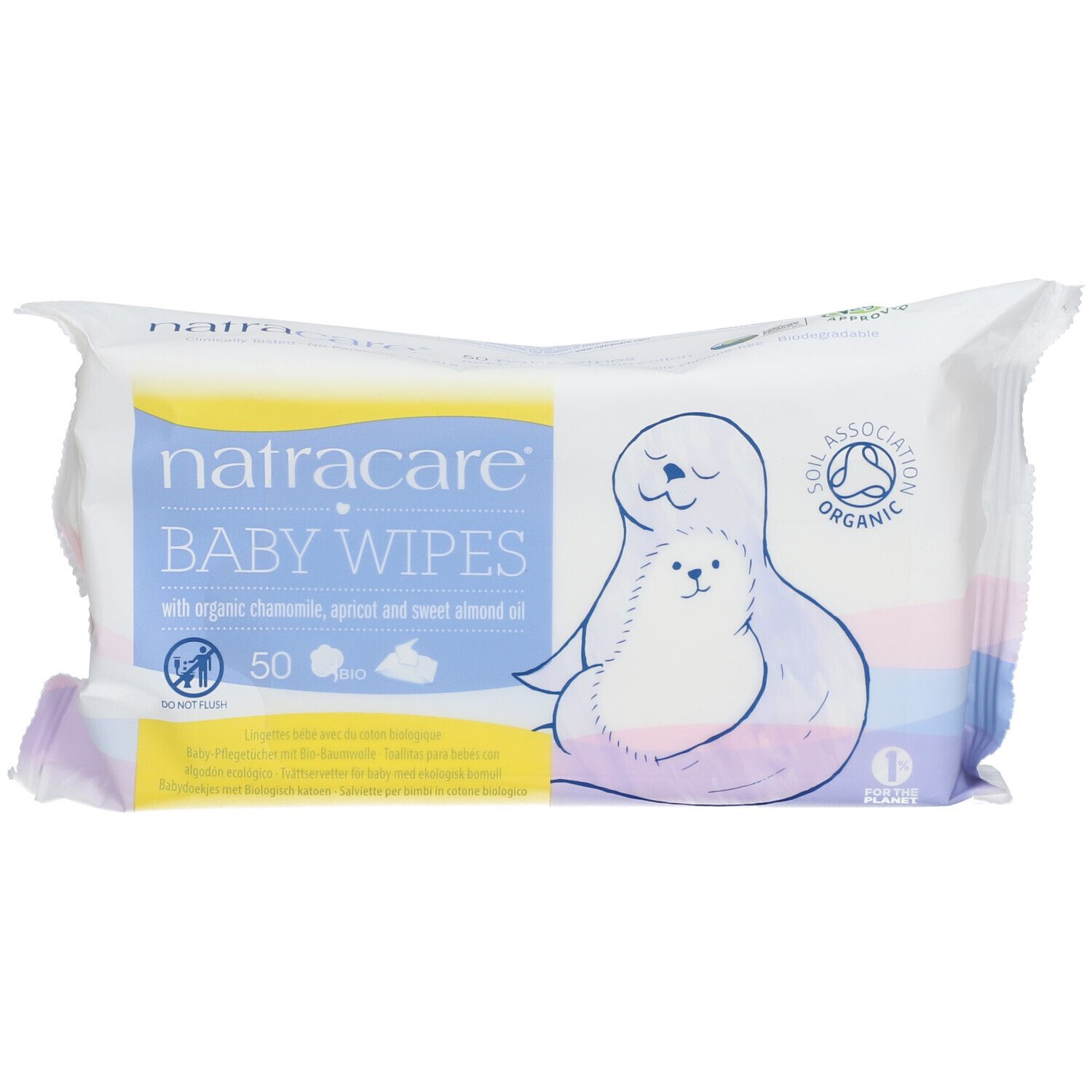 NATRACARE Baby wipes Lingettes bébé coton bio