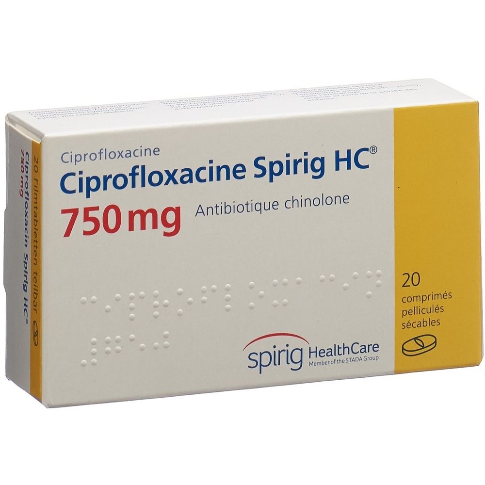 CIPROFLOXACIN Spirig HC Filmtabl 750 mg SDO