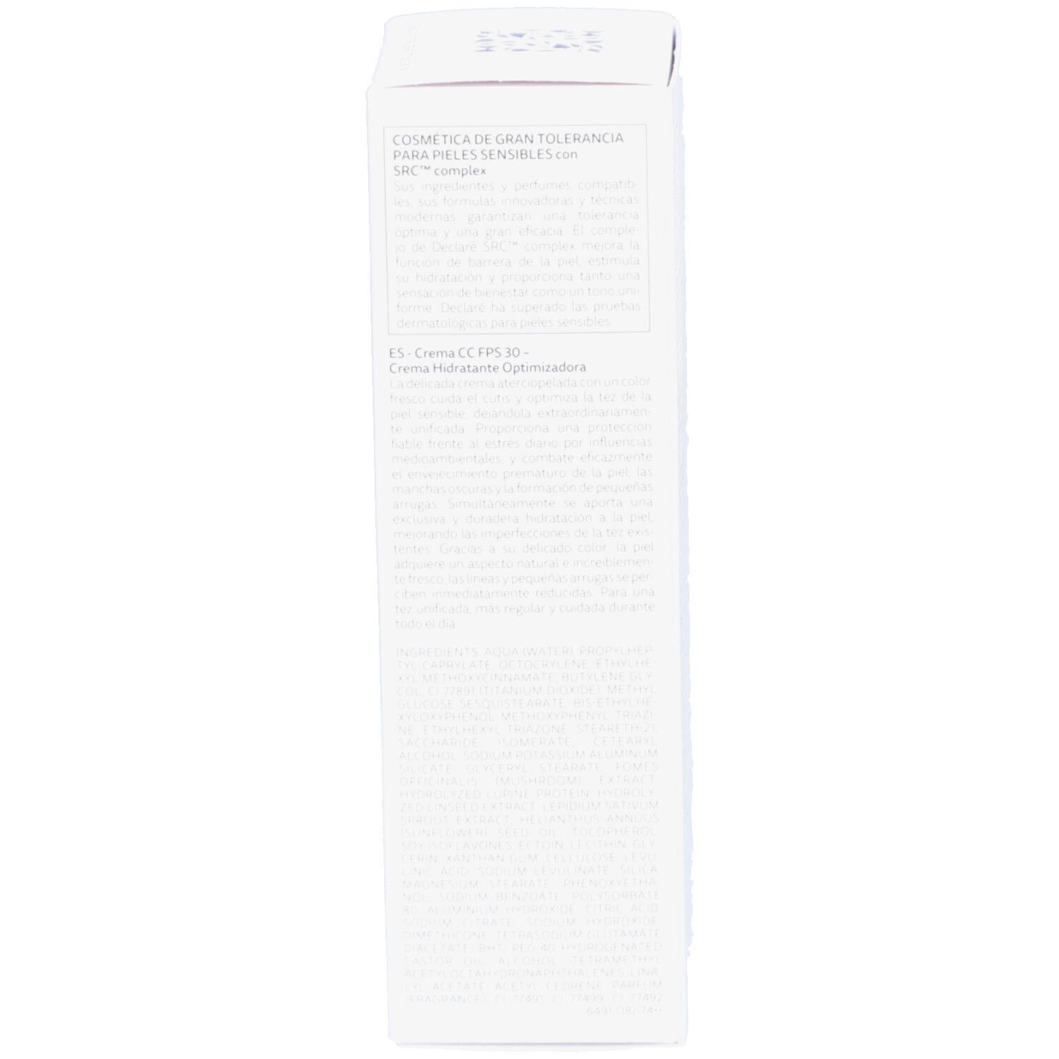 Boîte blanche, texte multilingue: instructions d'utilisation, ingrédients.