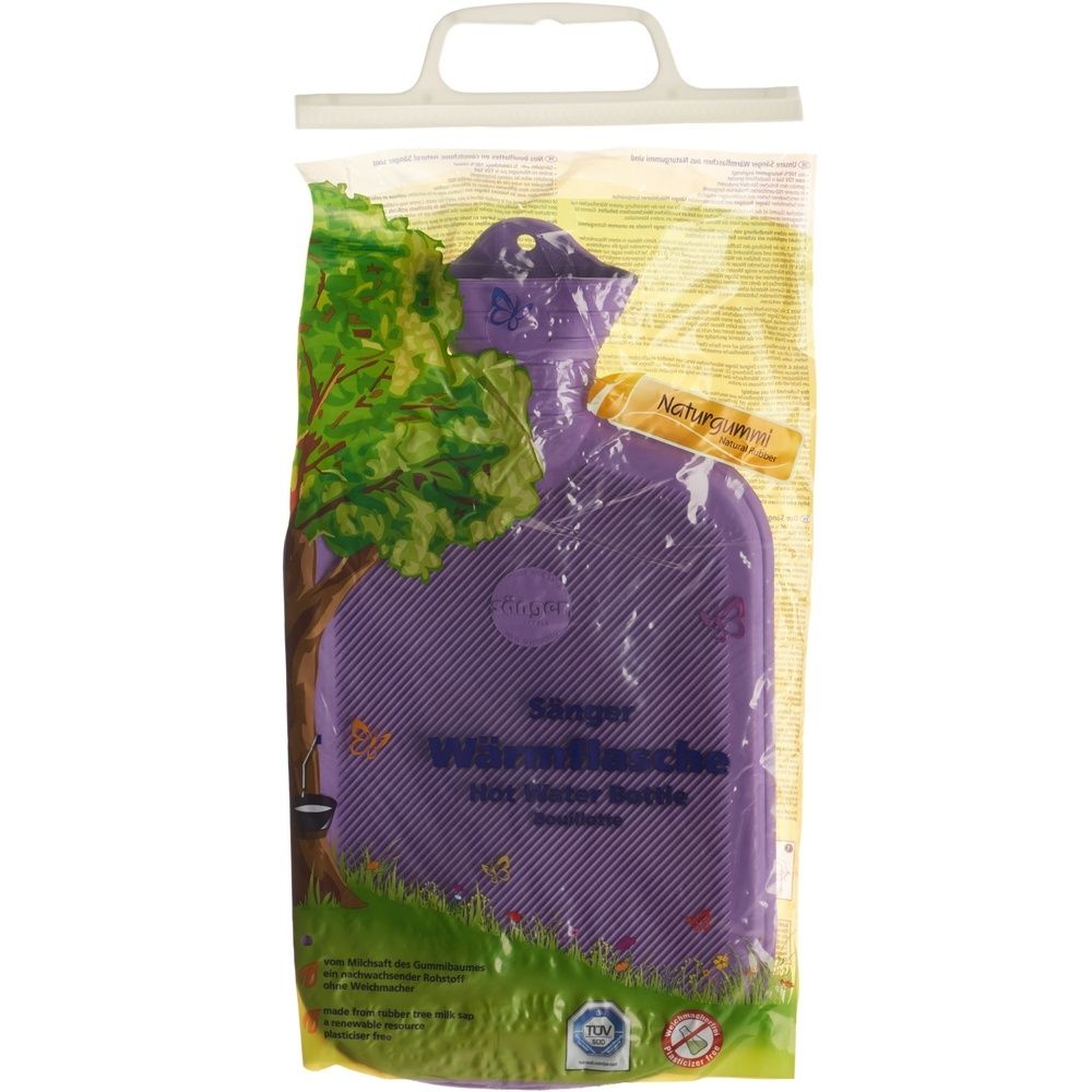 SÄNGER Wärmflasche 2L Lamelle 1 Seite lila