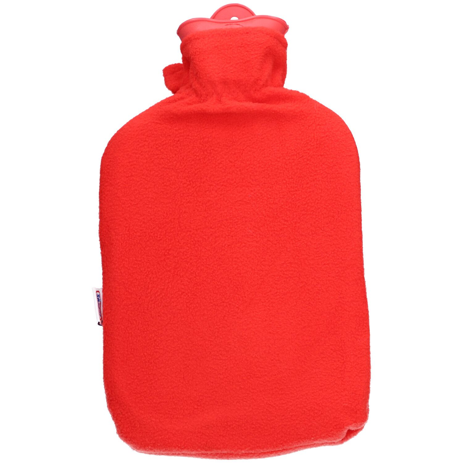 SÄNGER Wärmflasche 2L Fleecebezug rot