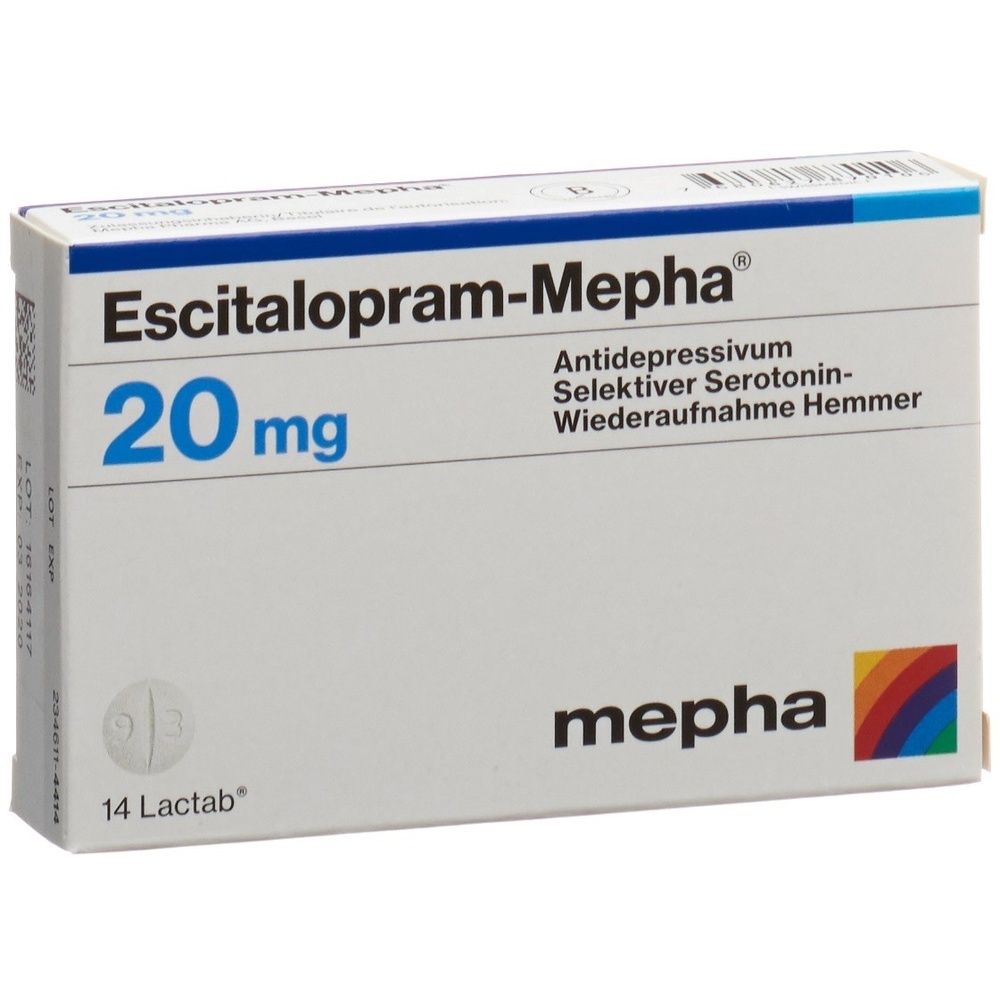 ESCITALOPRAM Mepha Lactab 20 mg SDO