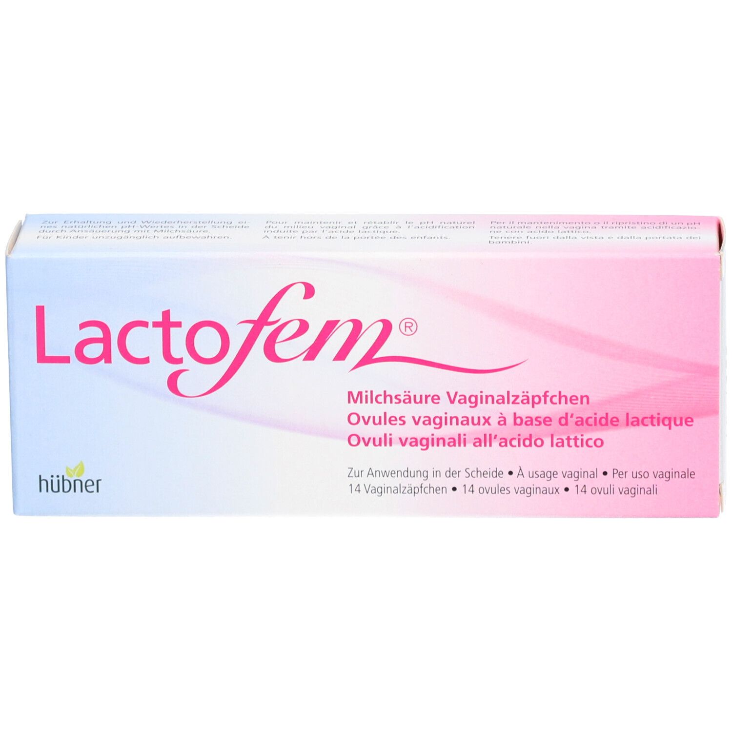 LACTOFEM Milchsäure Vaginalzäpfchen