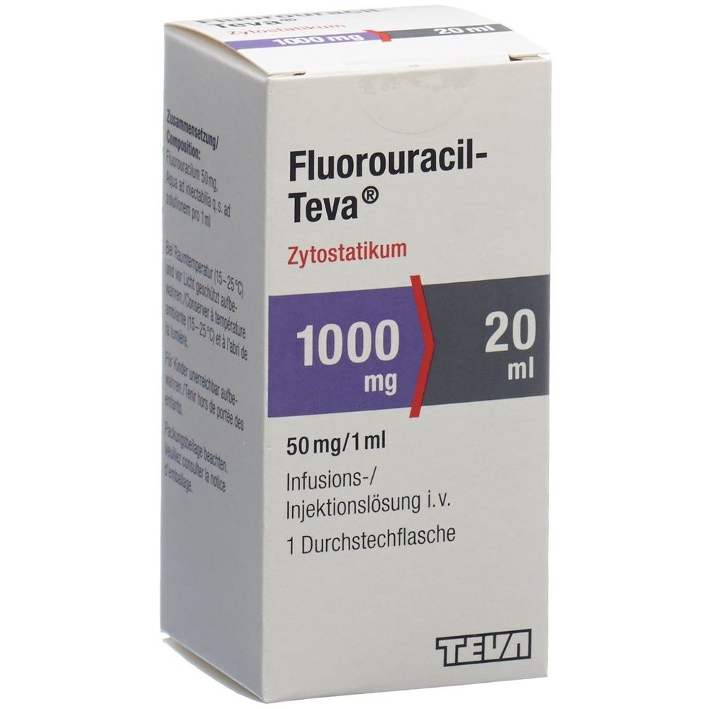FLUOROURACIL Teva 1000 mg/20ml SDO