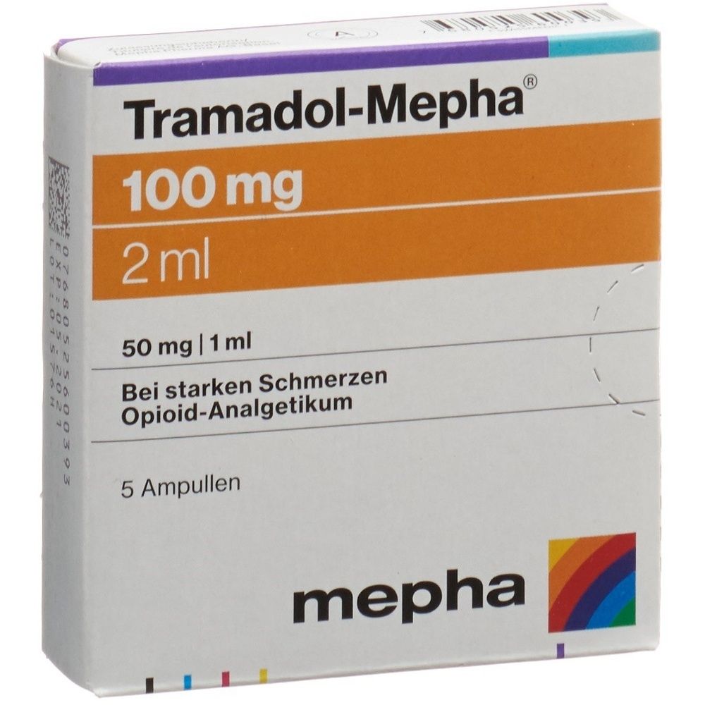 TRAMADOL Mepha Inj Lös 100 mg/2ml SDO
