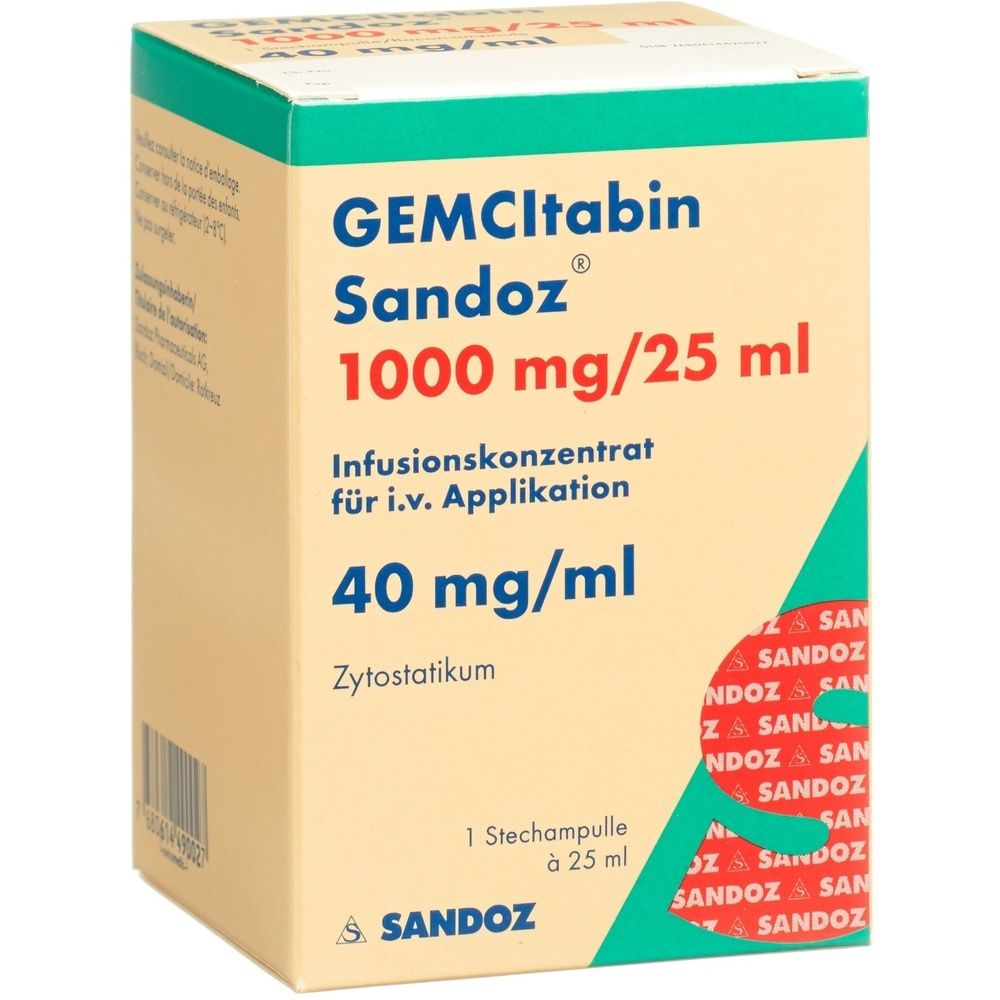GEMCITABIN Sandoz Inf Konz 1000 mg/25ml SDO