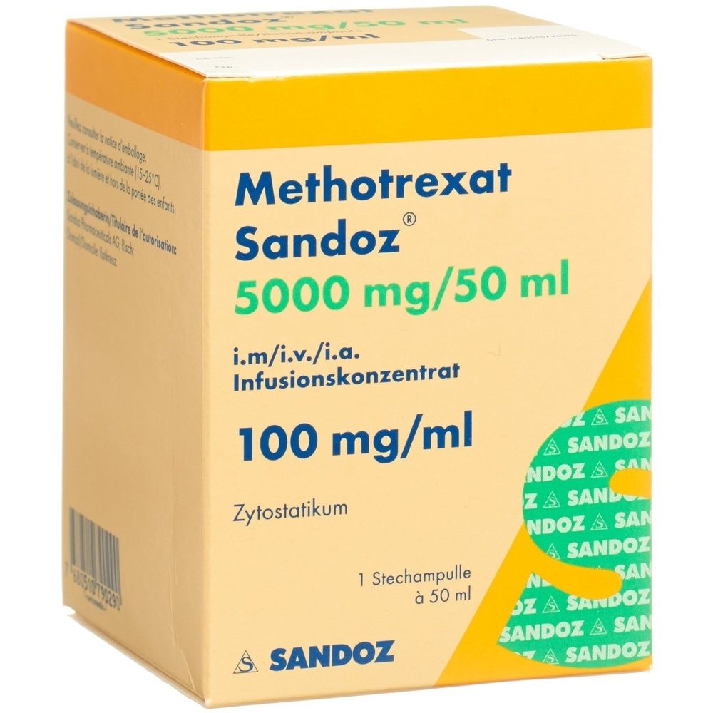 METHOTREXAT Sandoz Inf Konz 5000 mg SDO