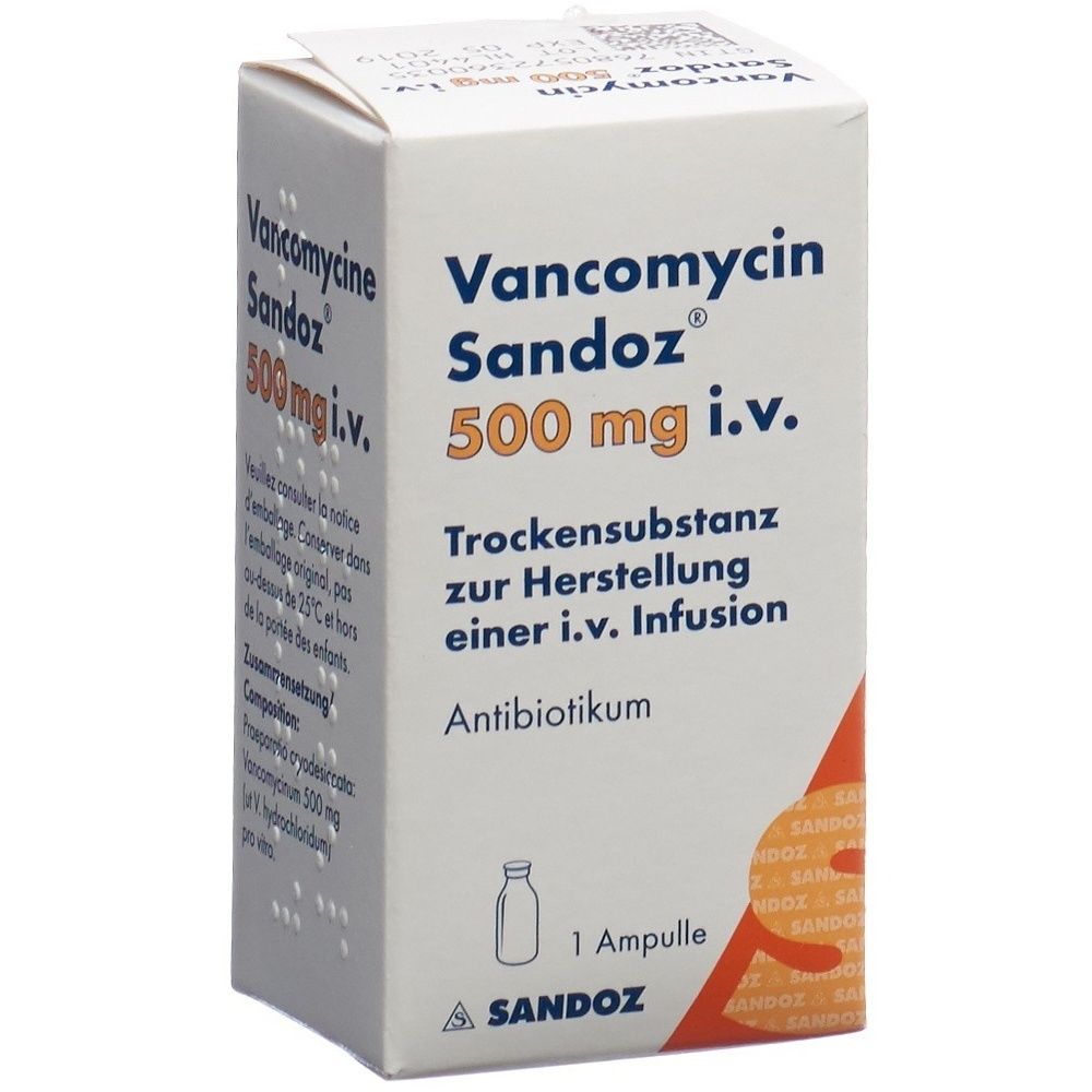 VANCOMYCIN Sandoz Trockensub 500 mg i.v. SDO