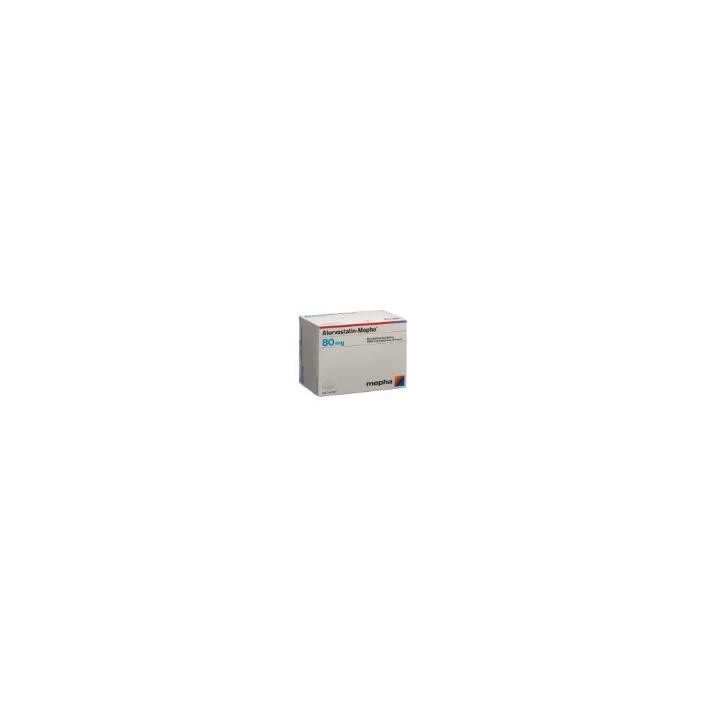 ATORVASTATIN Mepha Lactab 80 mg 100 Stk
