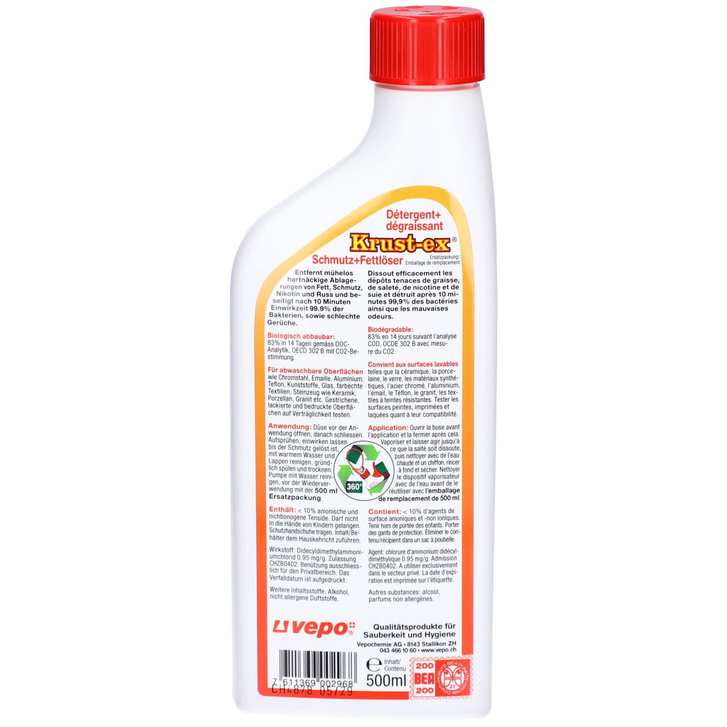 KRUST EX Schmutz+Fettlöser Ersatzpackung 500 ml