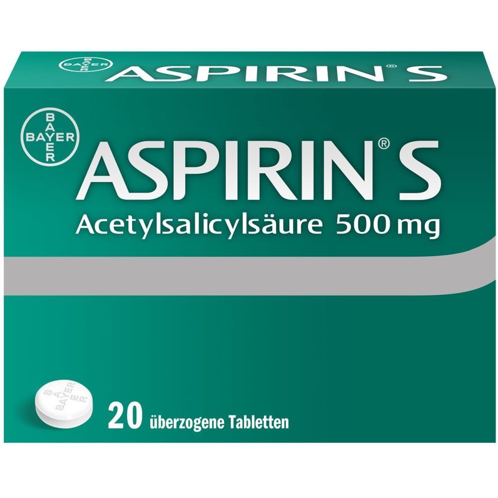 ASPIRIN S Tabl 500 mg 20 Stk