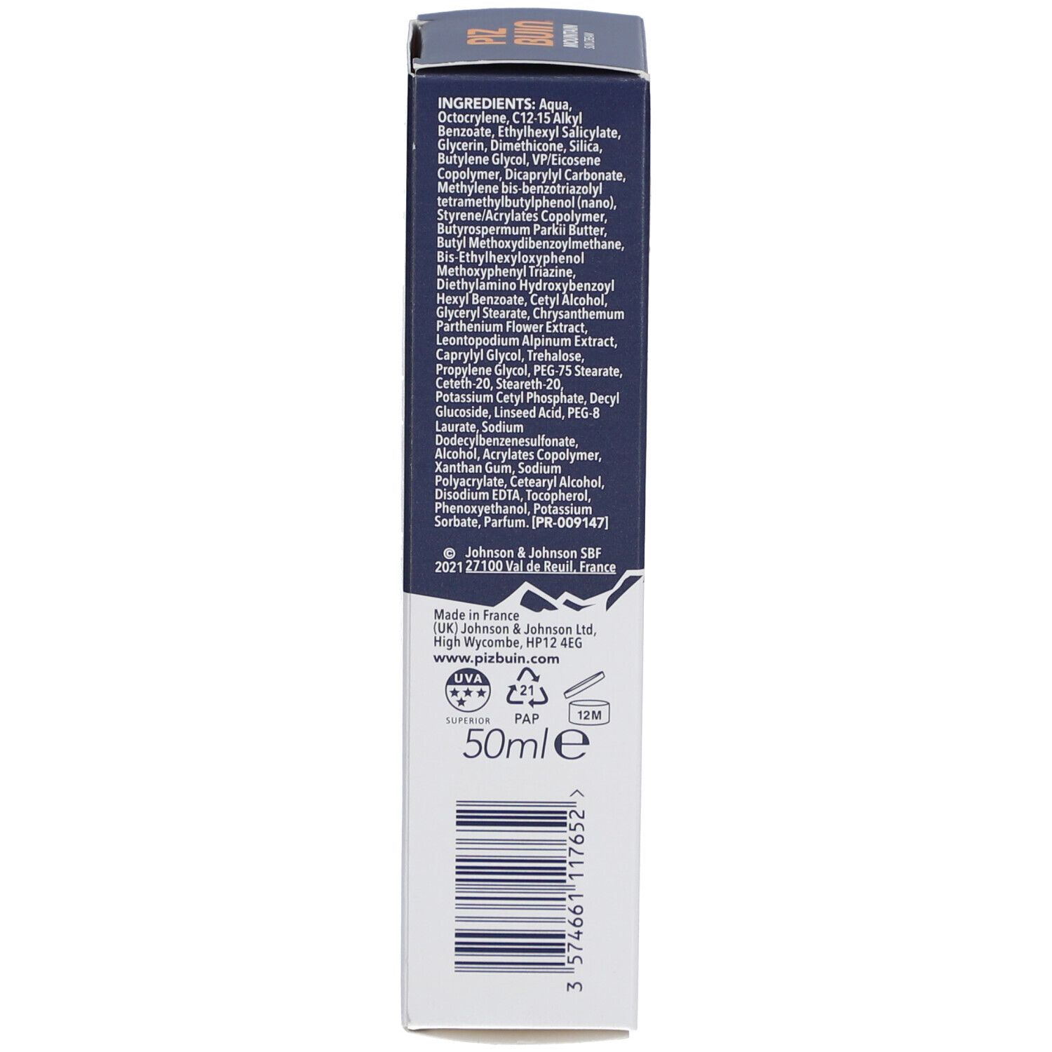 Piz Buin® ​MOUNTAIN Crème solaire SPF50+