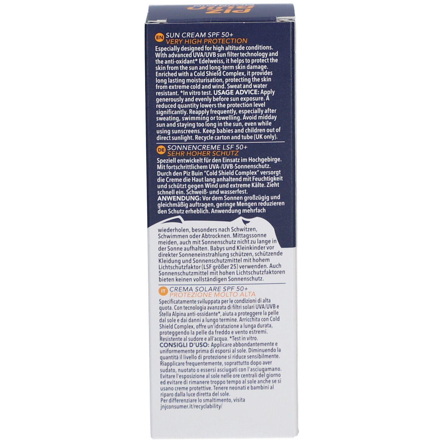 Piz Buin® ​MOUNTAIN Crème solaire SPF50+