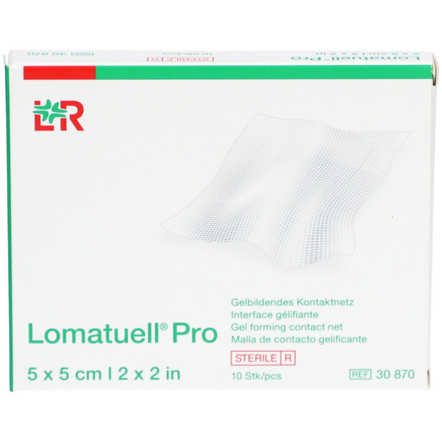 L&R Lomatuell®Pro Interface gélifiante 5 x 5 cm
