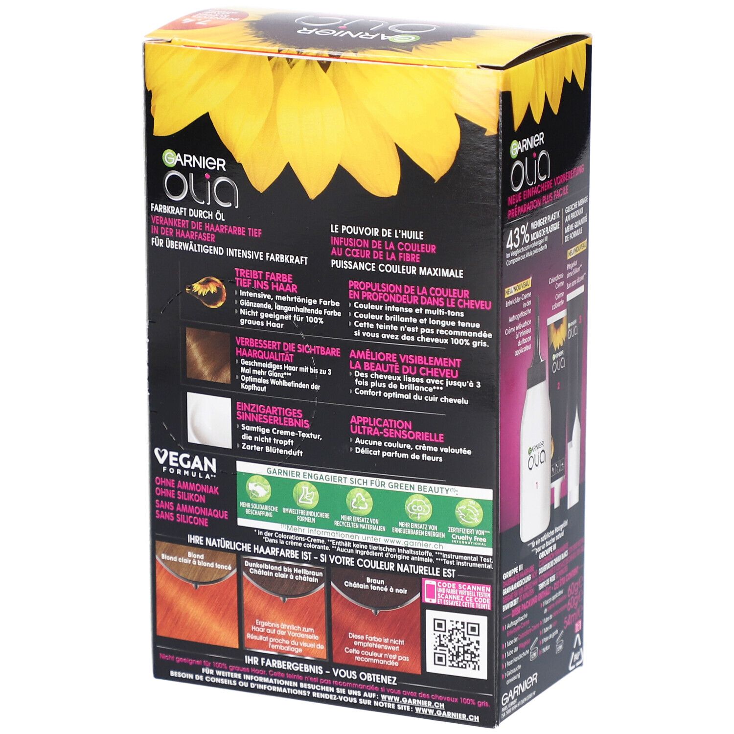 GARNIER Olia Coloration permanente 7.40 Cuivré Intense