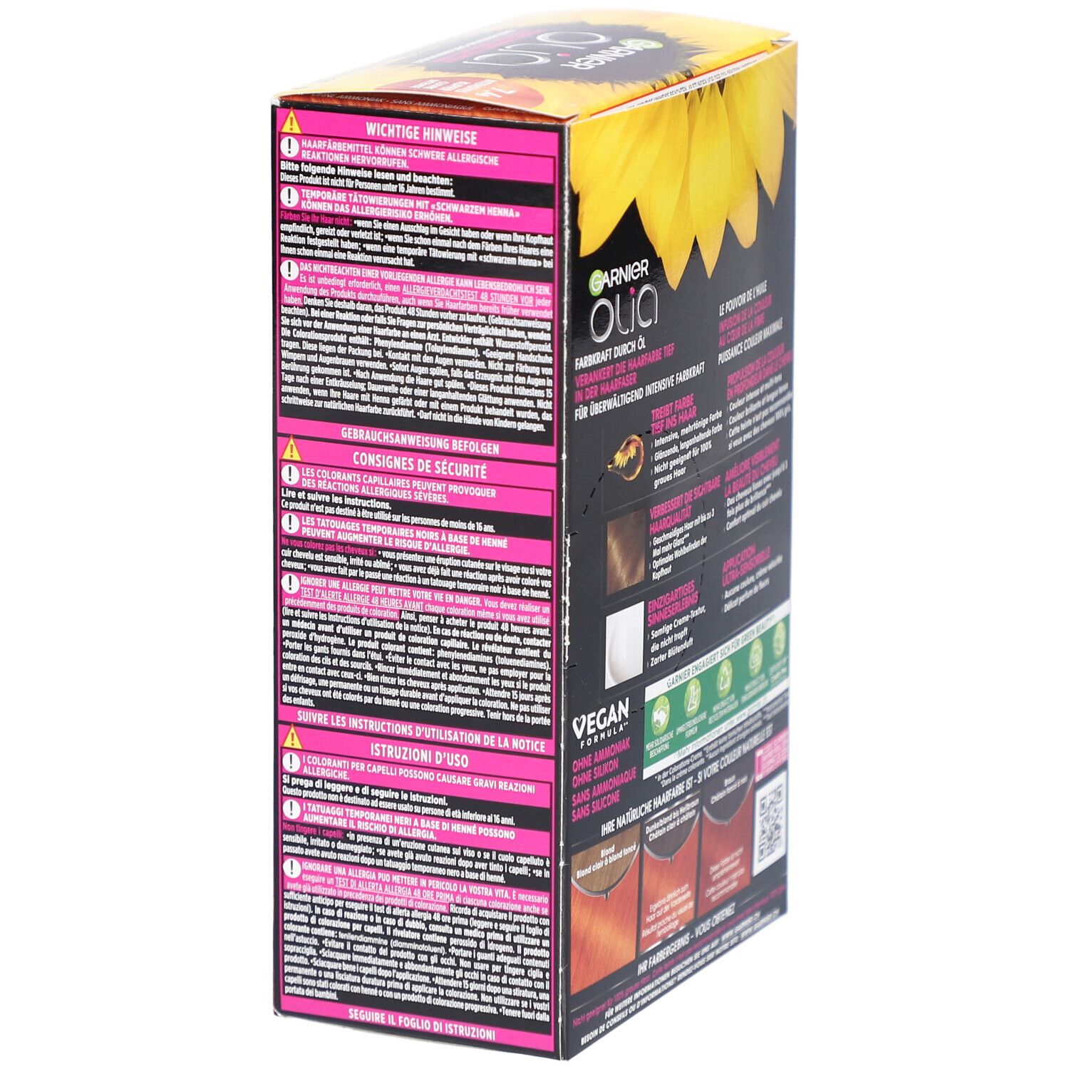GARNIER Olia Coloration permanente 7.40 Cuivré Intense