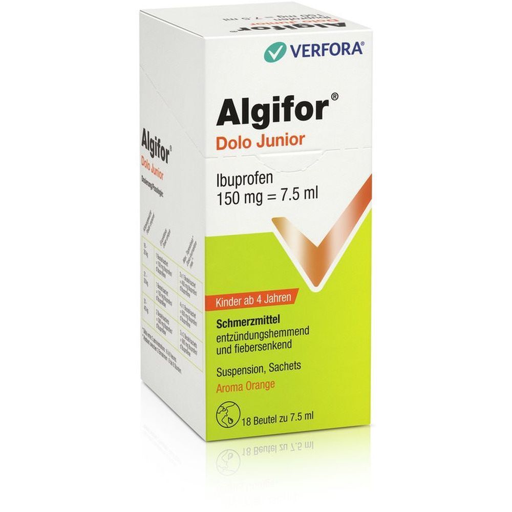ALGIFOR Dolo Junior 150 mg/7.5ml 18 Btl 7.5 ml