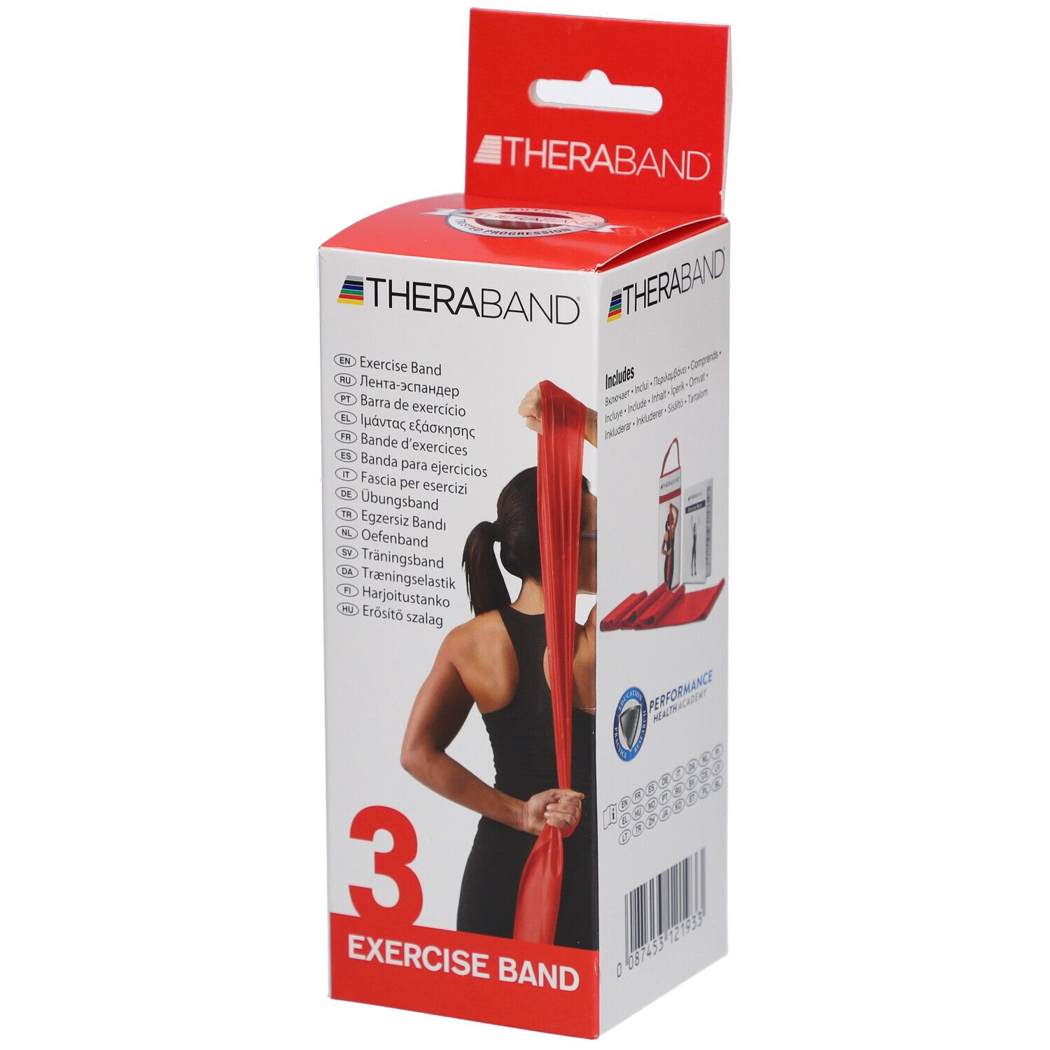 TheraBand® Übungsband mittel rot 2,5 m in Tasche