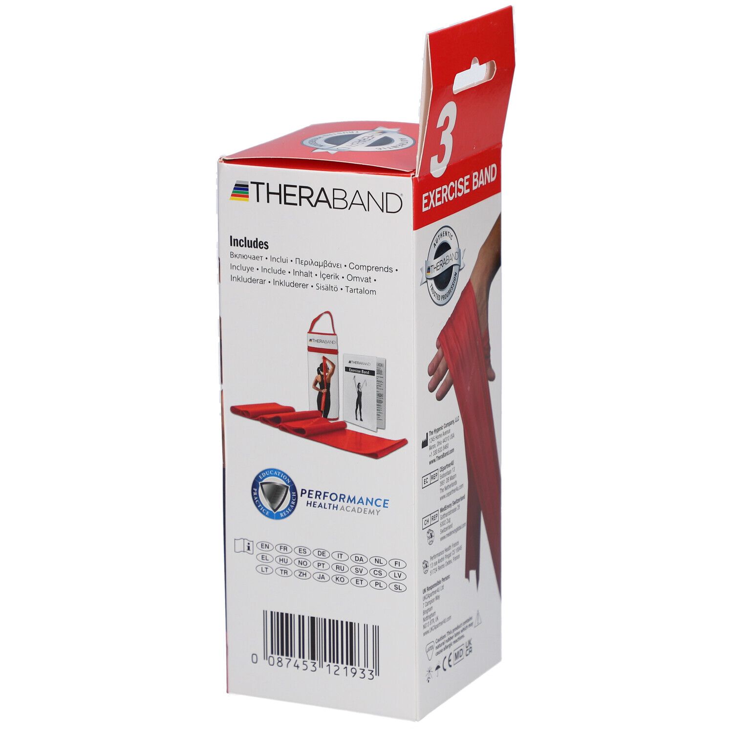 TheraBand® Übungsband mittel rot 2,5 m in Tasche