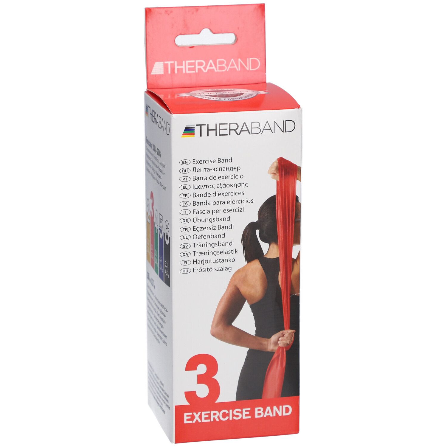 TheraBand® Übungsband mittel rot 2,5 m in Tasche