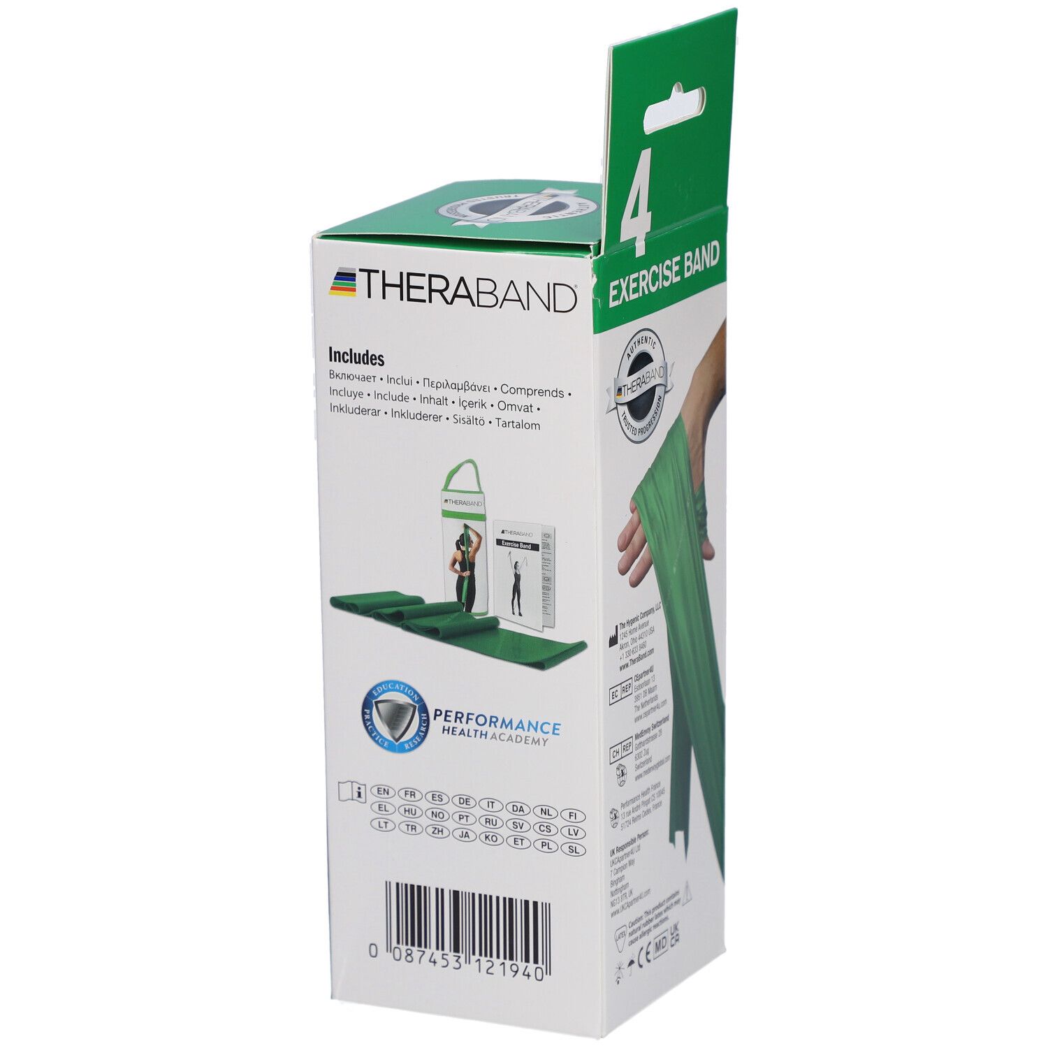 TheraBand 2,5 m – Grün – Schwer mit Tasche