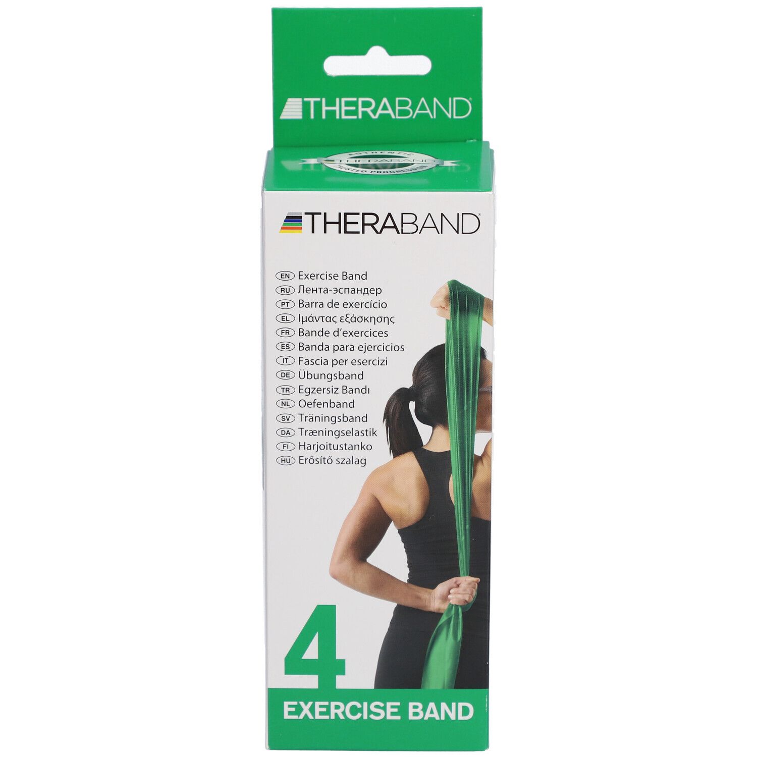 TheraBand 2,5 m – Grün – Schwer mit Tasche