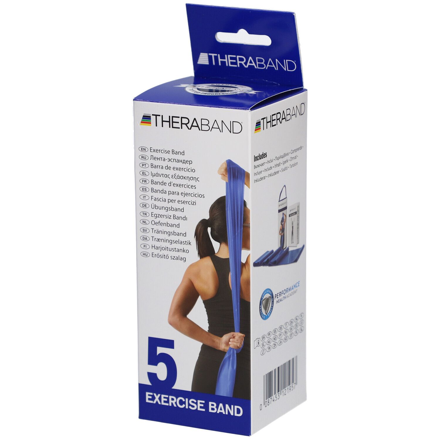 TheraBand 2,5 m – Blau – Extra stark mit Tasche