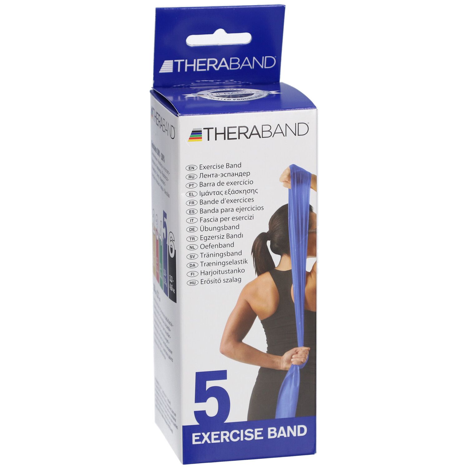 TheraBand 2,5 m – Blau – Extra stark mit Tasche