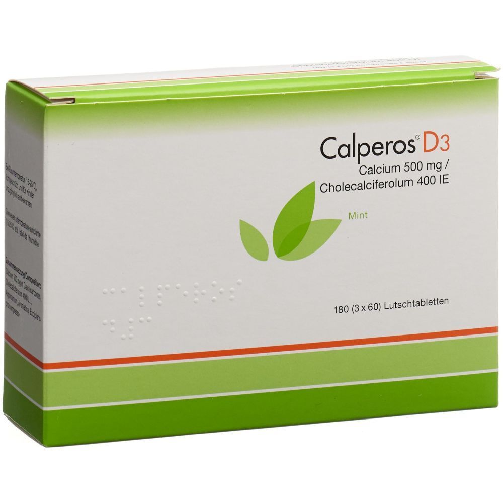CALPEROS D3 Lutschtabl mint Ds 180 Stk