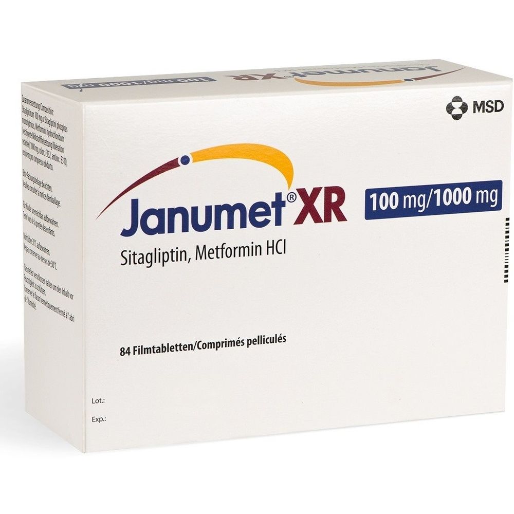 JANUMET XR Ret Filmtabl 100/1000 mg SDO