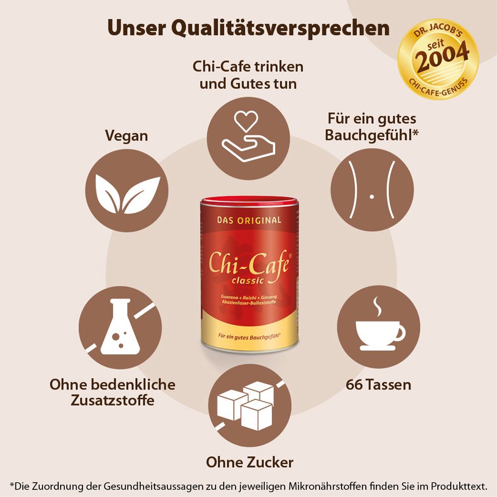 Chi-Cafe classic Wellness Kaffee mit Akazienfaser Guarana
