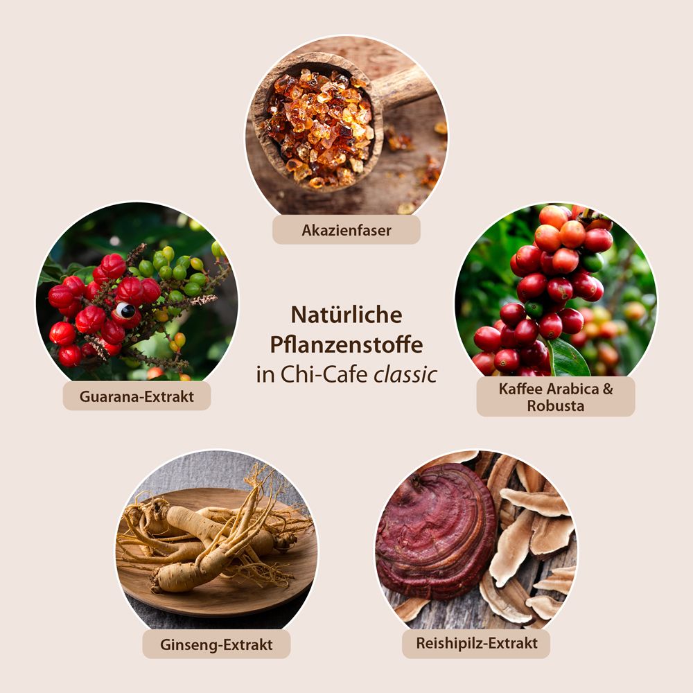 Chi-Cafe classic Wellness Kaffee mit Akazienfaser Guarana