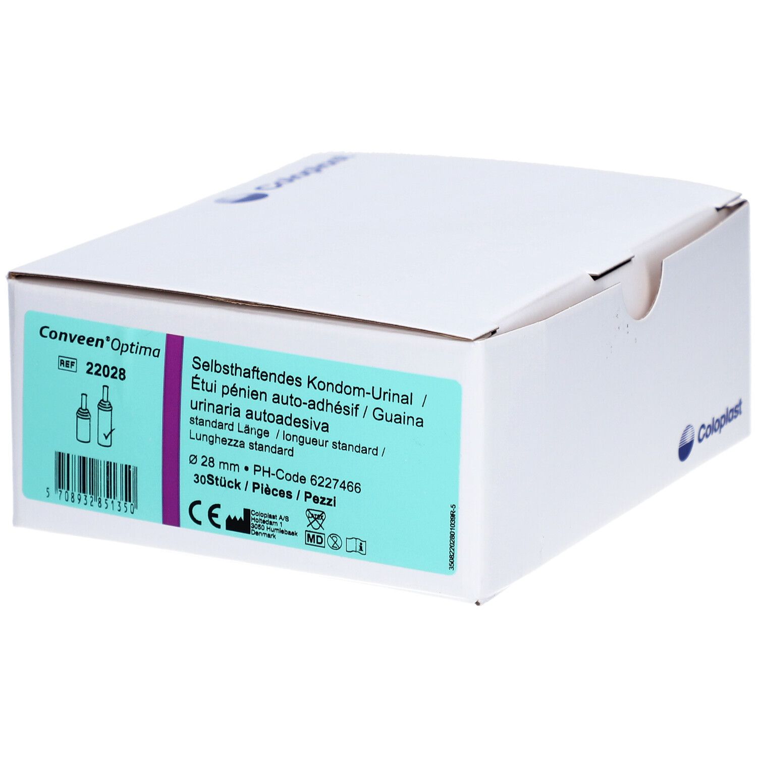 CONVEEN Optima Kondom Urin 28mm/8cm s ha lf 30 Stk