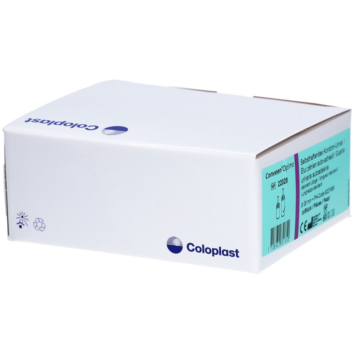 CONVEEN Optima Kondom Urin 28mm/8cm s ha lf 30 Stk