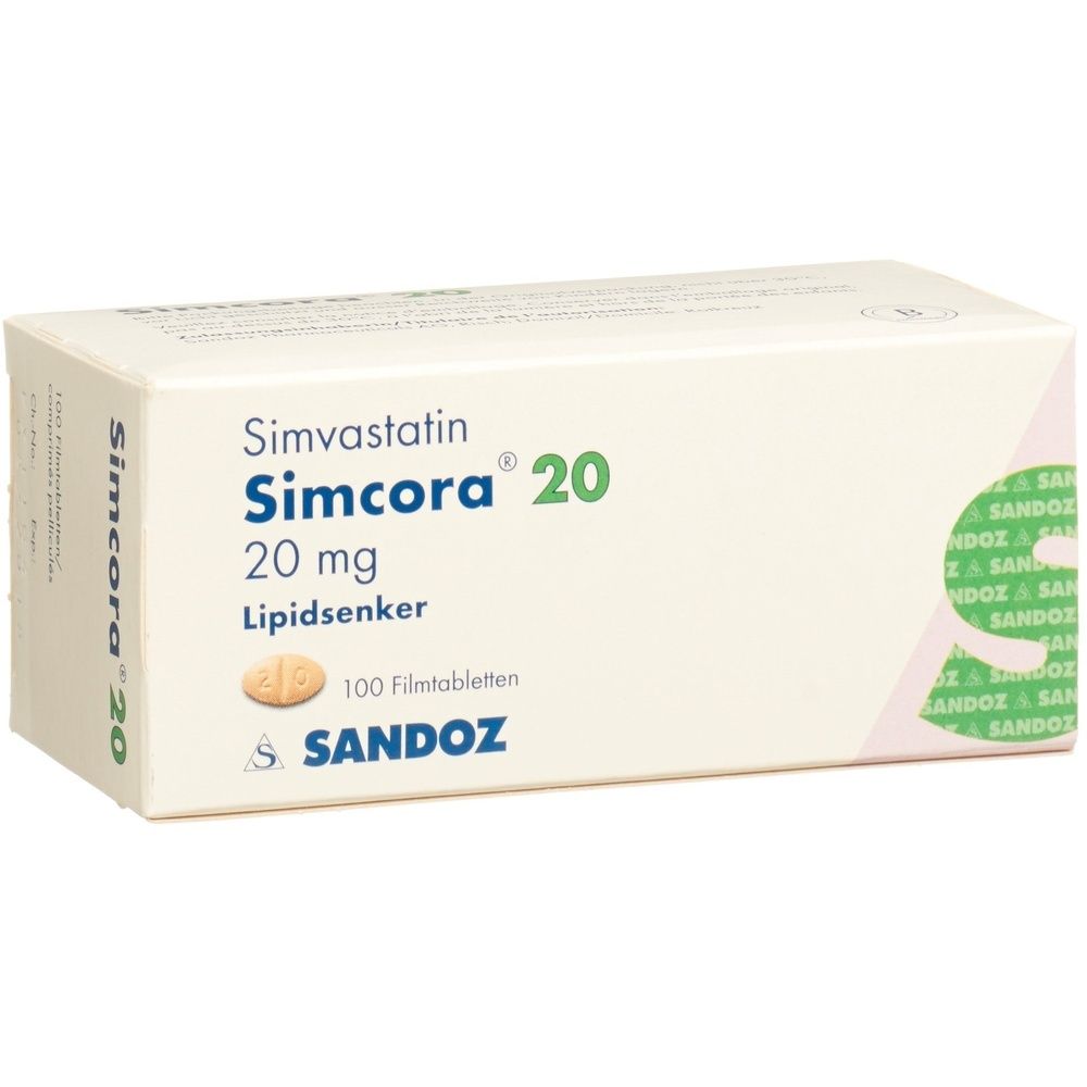 Simcor 20 SIMCORA Filmtabl 20 mg 100 Stk - Redcare Apotheke