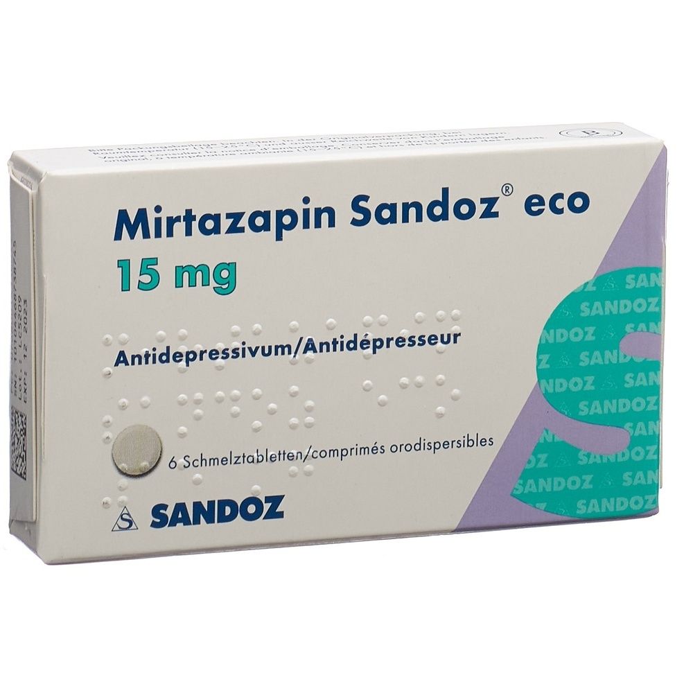 MIRTAZAPIN Sandoz eco Schmelztabl 15 mg SDO