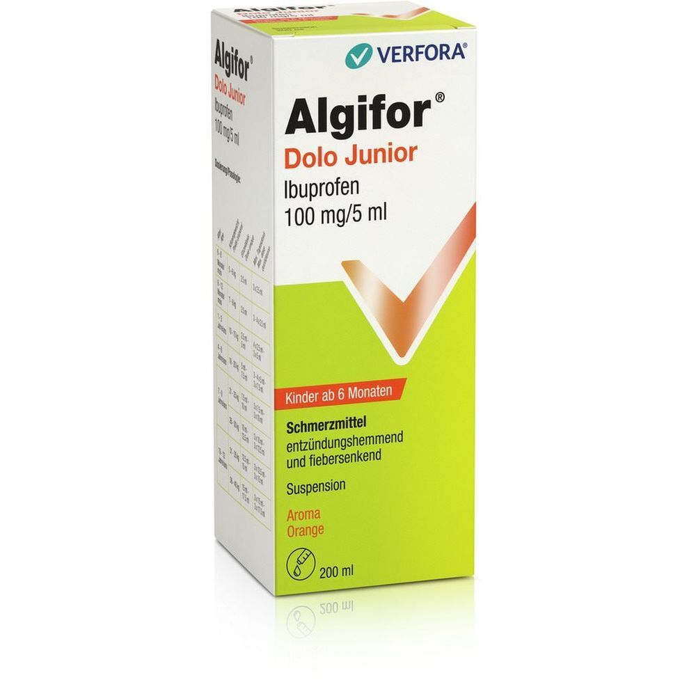ALGIFOR Dolo Junior Susp 100 mg/5ml Fl 200 ml