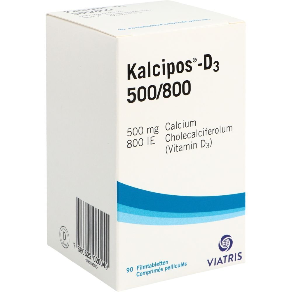 KALCIPOS-D3 Filmtabl 500/800 Ds 90 Stk