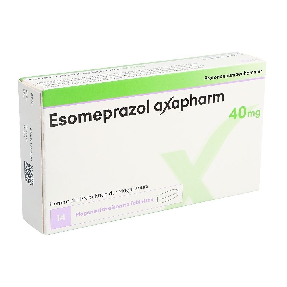 ESOMEPRAZOL Axapharm Filmtabl 40 mg Ds 100 Stk