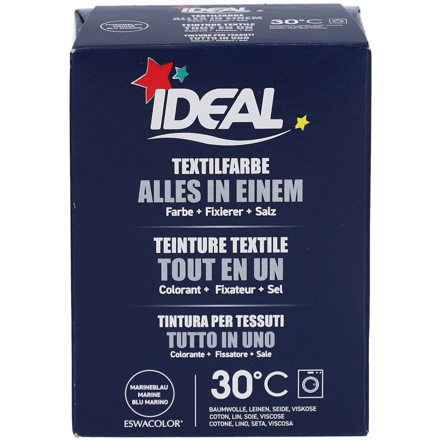 Ideal® Textilfarbe Marine Alles in Einem für Waschmaschinen